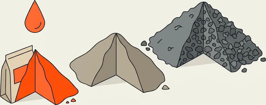 Proporciones de cemento, arena, piedra y agua del hormigón